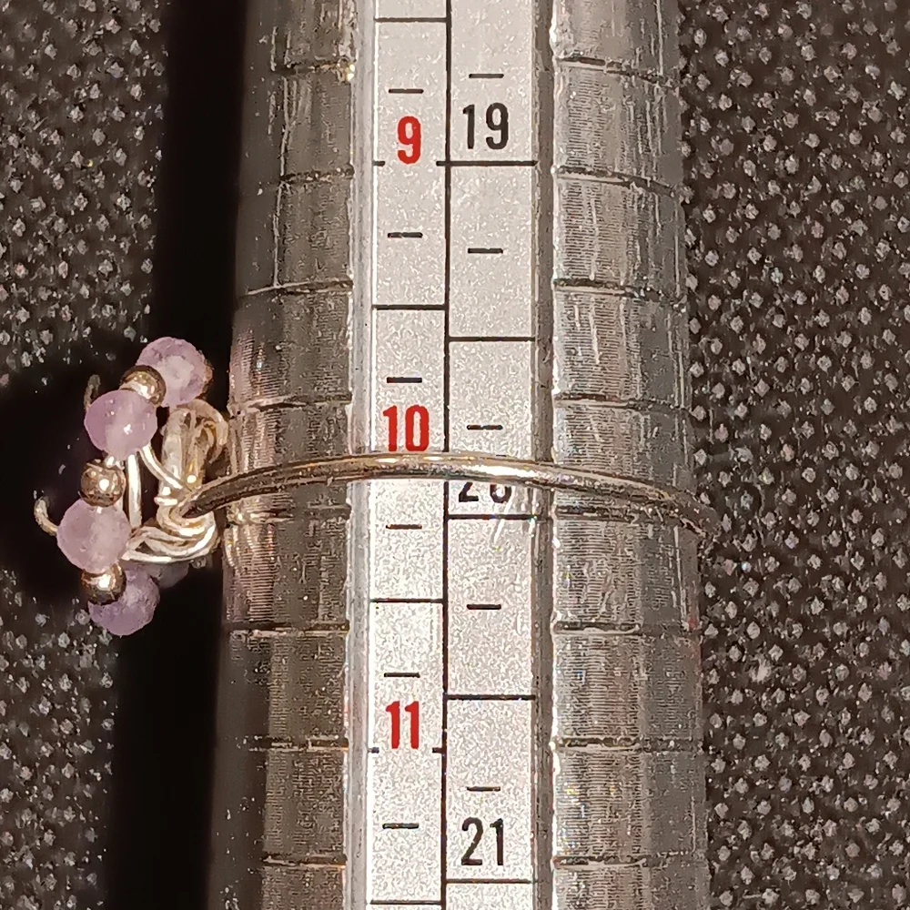 Amethyst Ring Sterling Silver - Picture 6 of 14